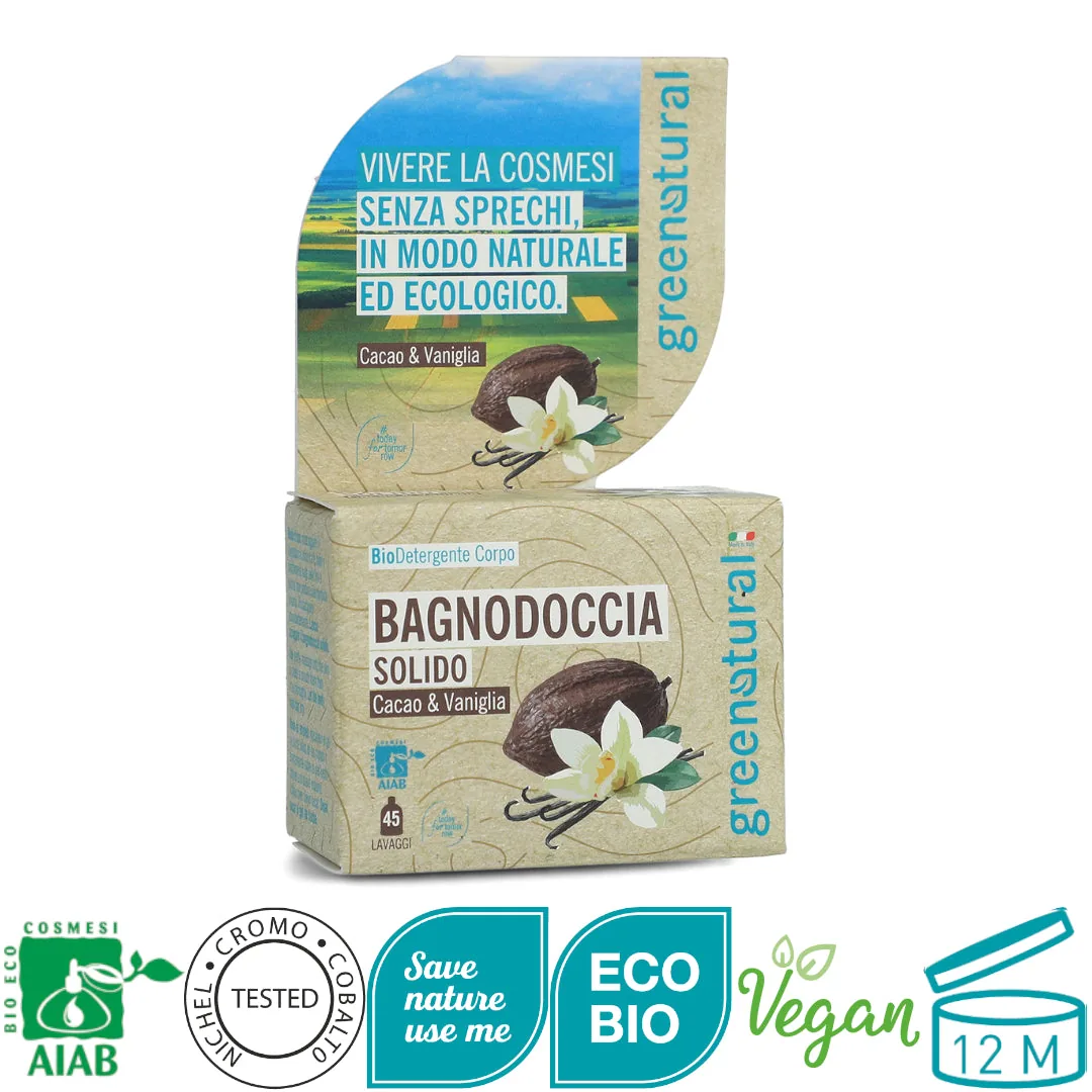 Bagnodoccia Bio Cacao Vaniglia - Bagnodoccia solido