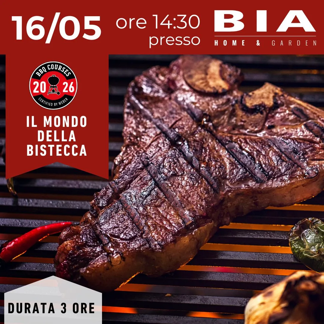 Il mondo della bistecca - Corso certificato Weber 16/05/2026