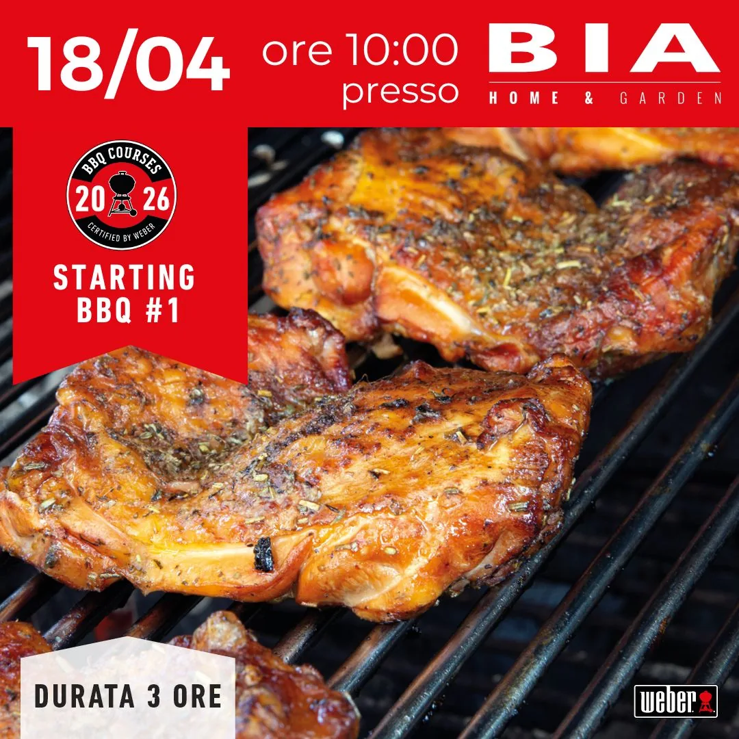 Starting bbq #1 - Corso certificato Weber 18/04/2026
