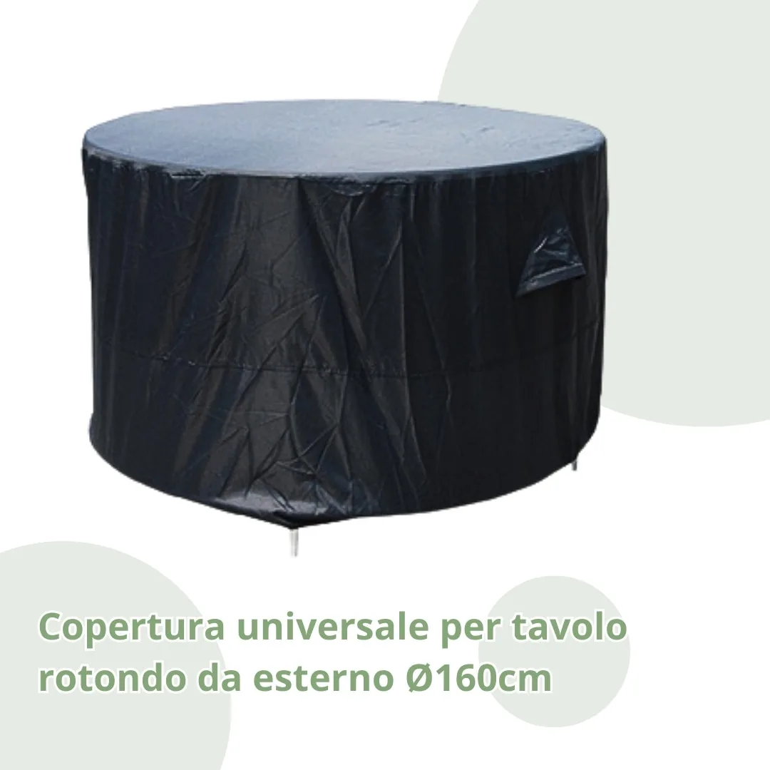 Copertura Set Tavolo da Esterno Rotondo Ø160cm