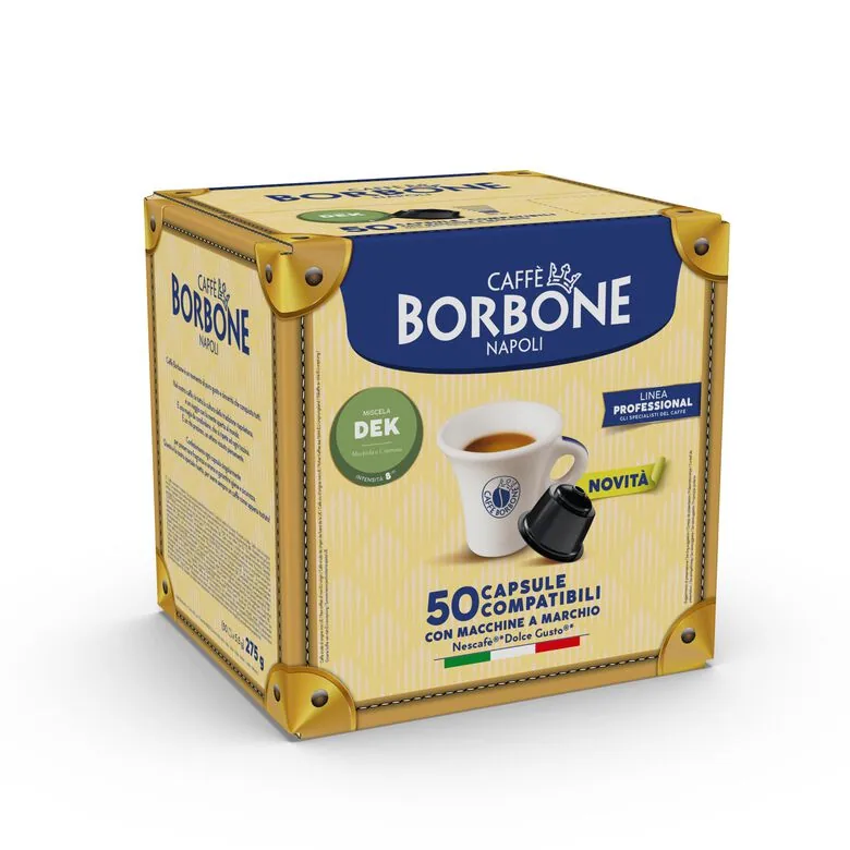 Caffè Borbone miscela Dek - Nuove Capsule Dolce Gusto autoprotette