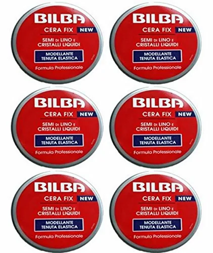 6 Bilba Cire Pour Cheveux Fix Modelant Étanchéité Élastique Graines De Lin Et Cristaux