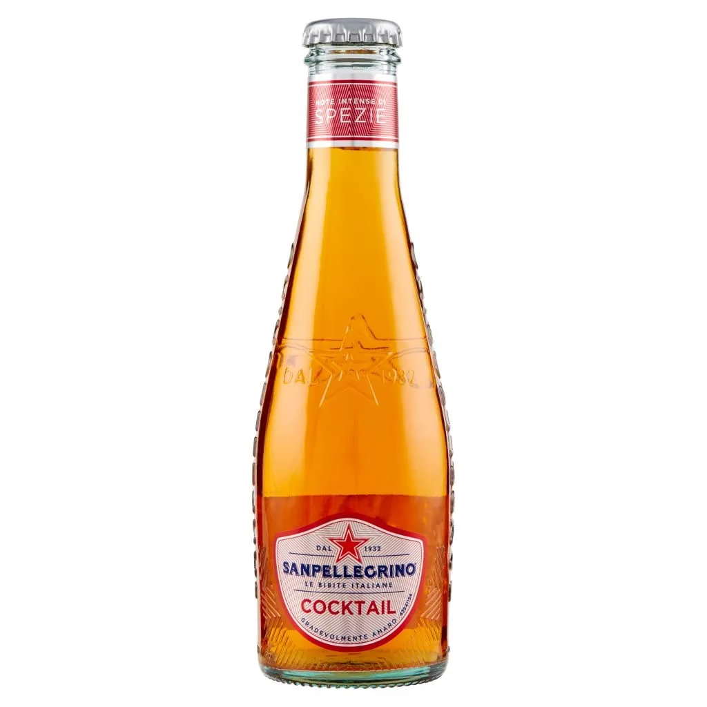 48 Bouteilles De Cocktail De Soda San Pellegrino Cocktail Ginger Amer Italien Apéritif 20 Cl
