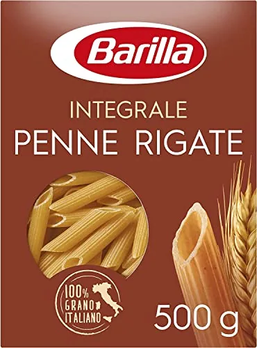 10x Barilla Pasta Penne Rigate Integrali Pâtes Italiennes À Grains Entiers 500g