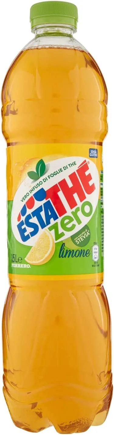 Ferrero Lot De 6 Thés Glacés Au Citron Vert Pet 1,5 L Estathe Zero Tea Sans Sucre