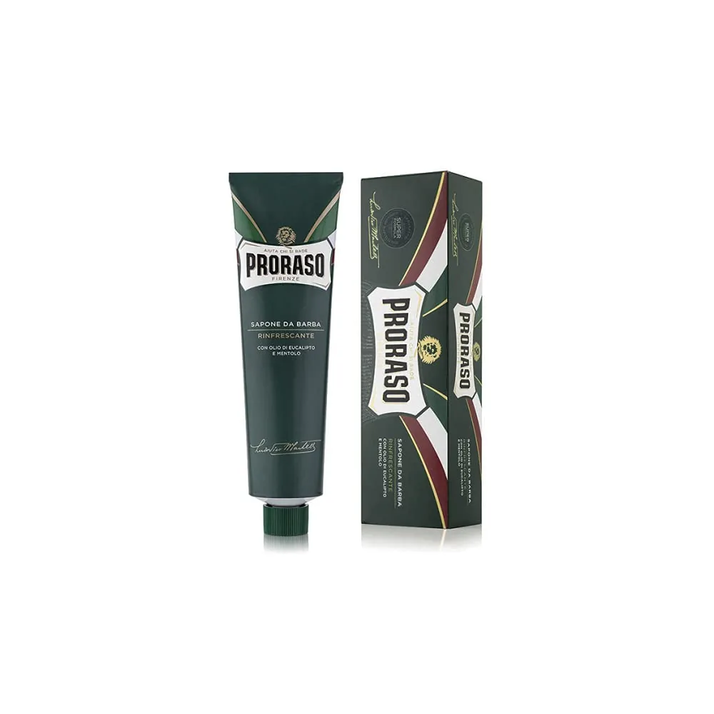 12 X Proraso Savon À Barbe Rafraîchissant Tube 150 Ml