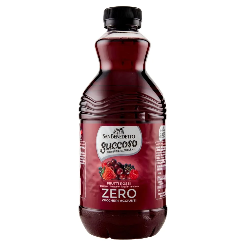 6 X San Benedetto Succoso Fruits Rouges Zero Pet Sans Sucre 90cl Jus De Fruits Jus De Fruits