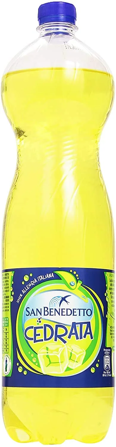 6x San Benedetto Cedrata Lemon Soft Drink Soda Pet 1,5 L