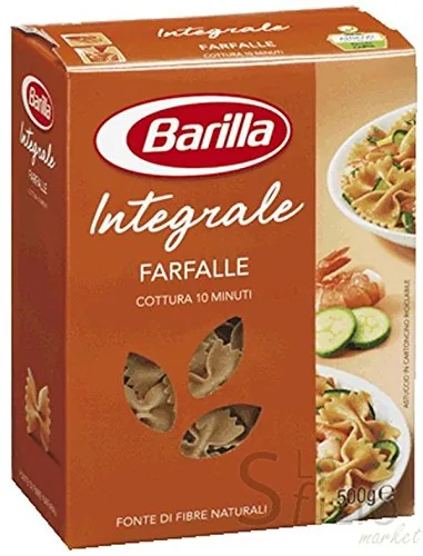 5x Pasta Barilla Farfalle Integrali Pâtes Italiennes À Grains Entiers 500g