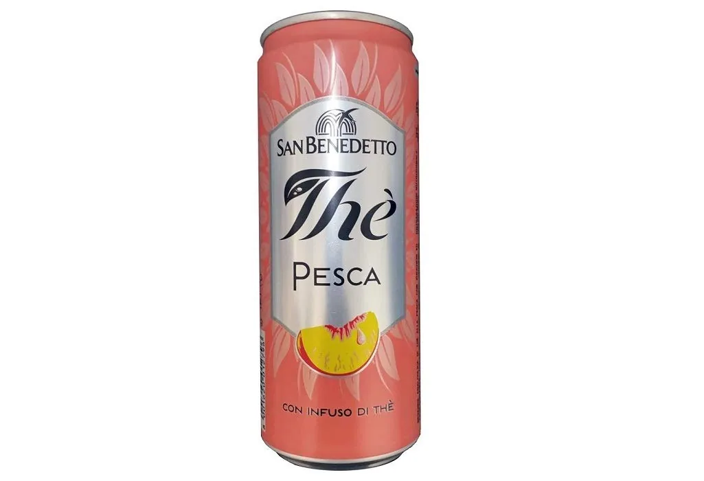 San Benedetto 48 X The' Peach Ice Tea Drink Beverage Single Doses , 330 Ml (Lot De 24)