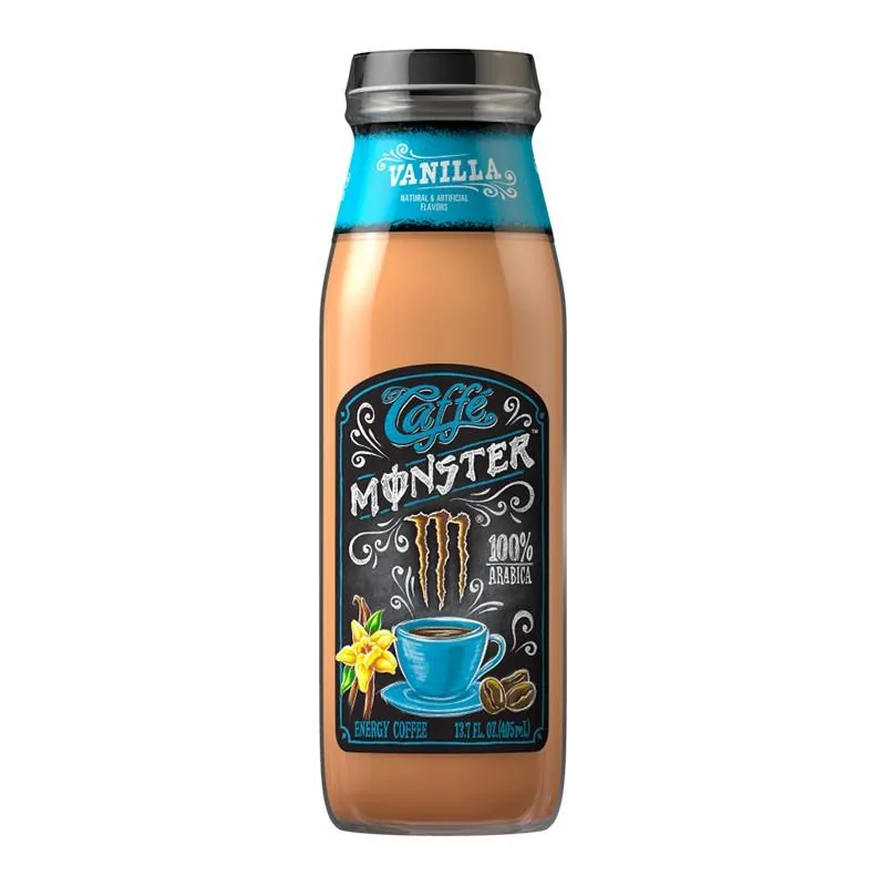 Monster Café Vanilla, boisson énergisante au café aromatisée à la vanille de 405ml