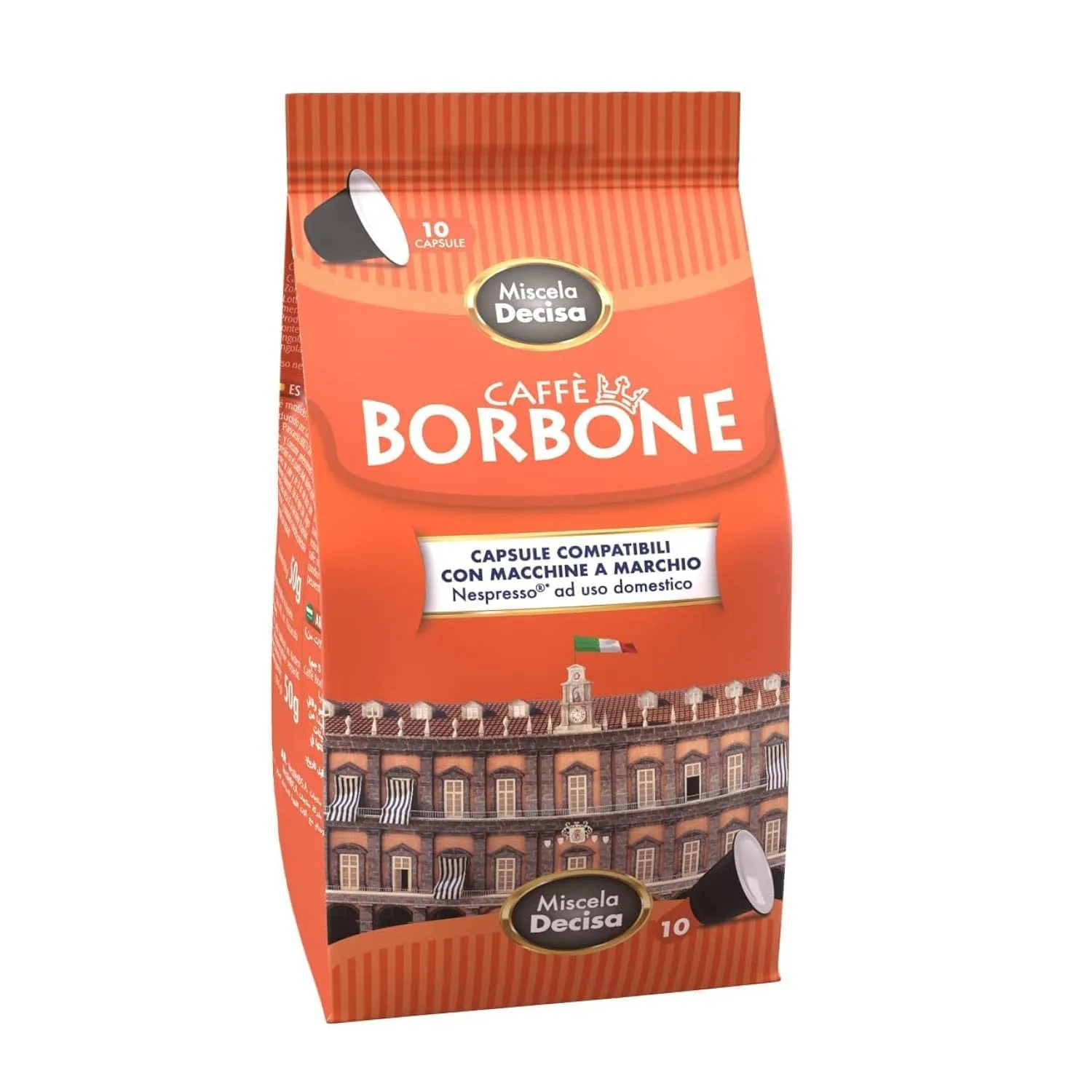 10 Respresso - Comp. Nespresso - Mélange Decisa - Caffè Borbone