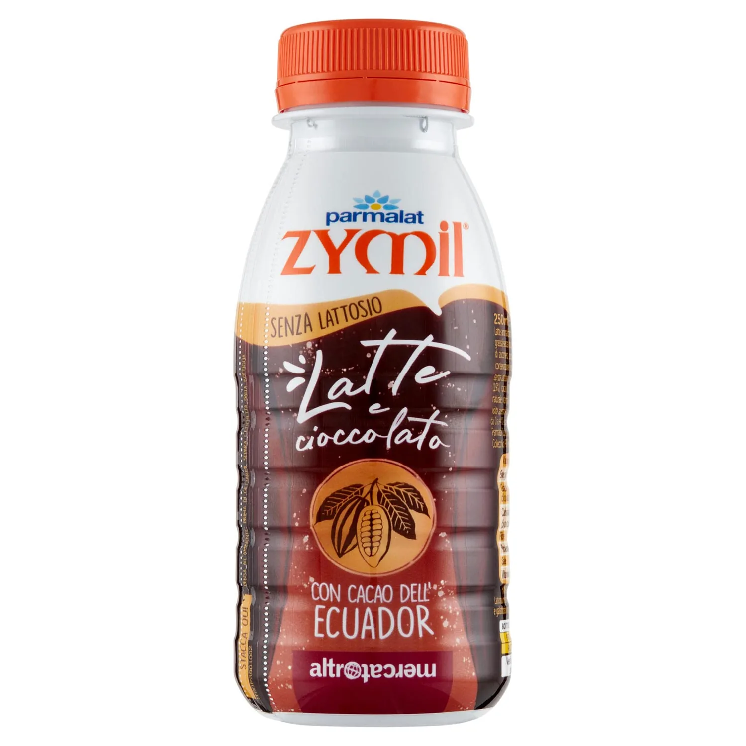 6x Zymil Lait Sans Lactose Et Chocolat Au Cacao De L'équateur Altromercato 250 Ml