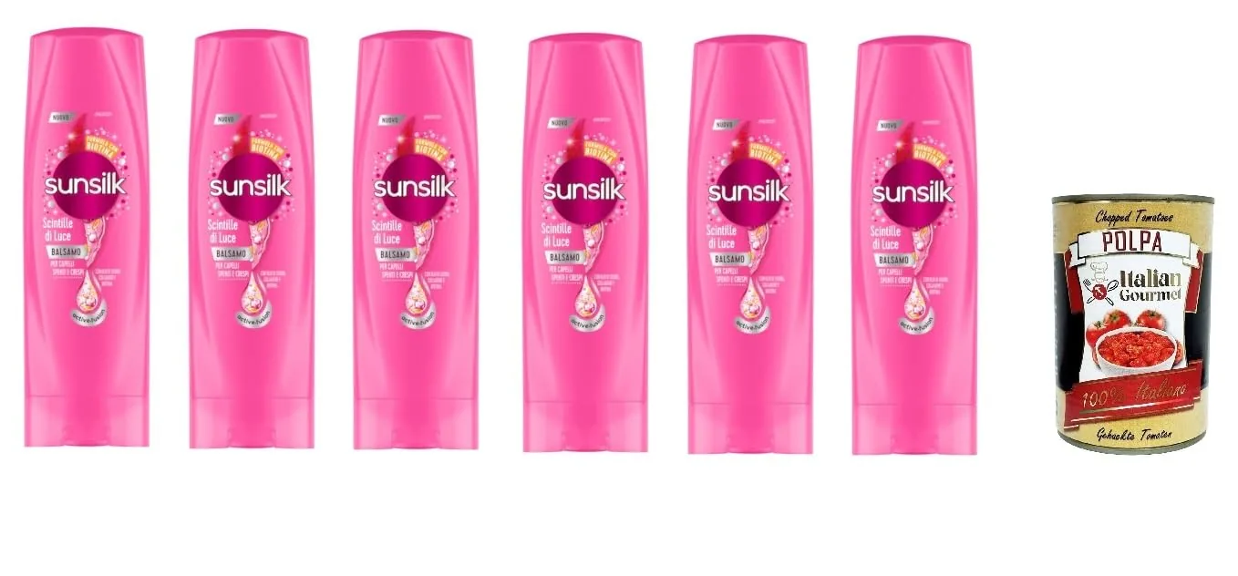 Sunsilk Balsamo Scintille Di Luce Lot De 6 Baumes Sparkles Of Light 200 Ml