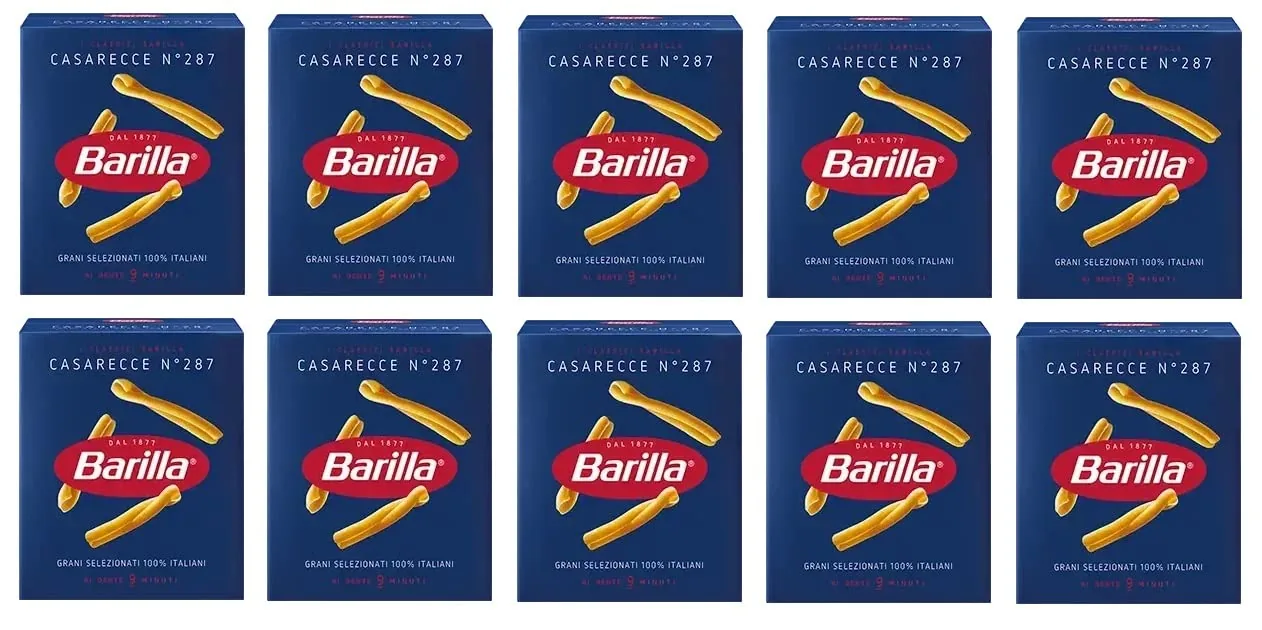 Lot De 10 Bâtonnets Casarecce No. 287 Italiens Pâtes 500 G