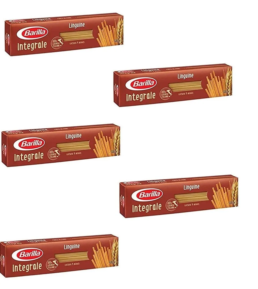 5x Pasta Barilla Linguine Integrali Pâtes Italiennes À Grains Entiers 500g