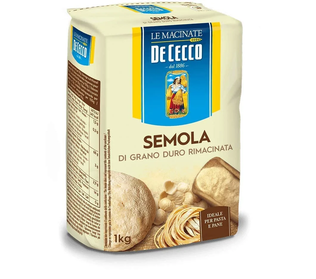 Semola Di Grano Duro De Cecco N°176 Semola Di Grano Graines De Blé Dur 10 Kg 10 X 1000 G