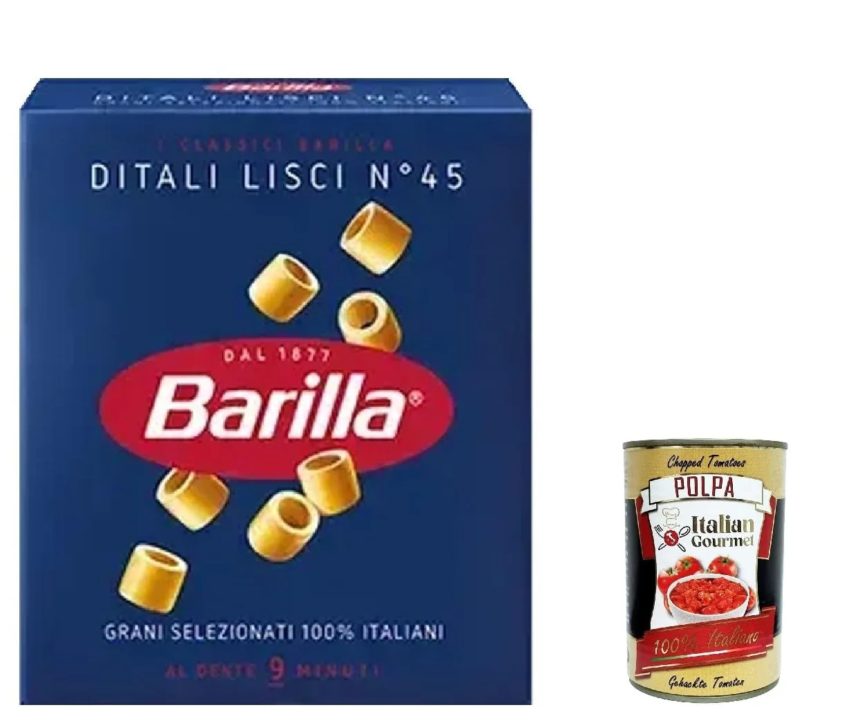 Cosses Lisse Barilla 045-6 Pièces De 500 G [3 Kg]