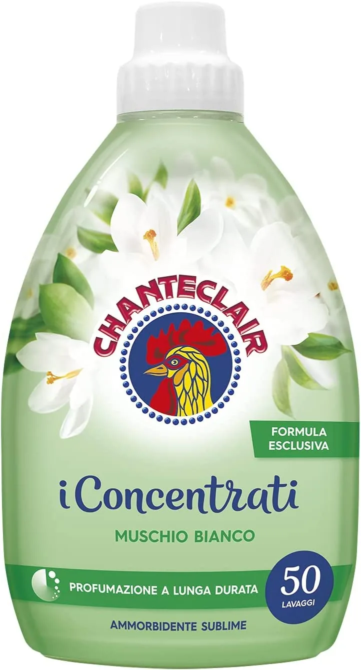 Chanteclair I Concentrati Sublime Muschio Bianco Assouplissant Musc Blanc 1000 Ml Parfum Longue Durée 50 Lavages