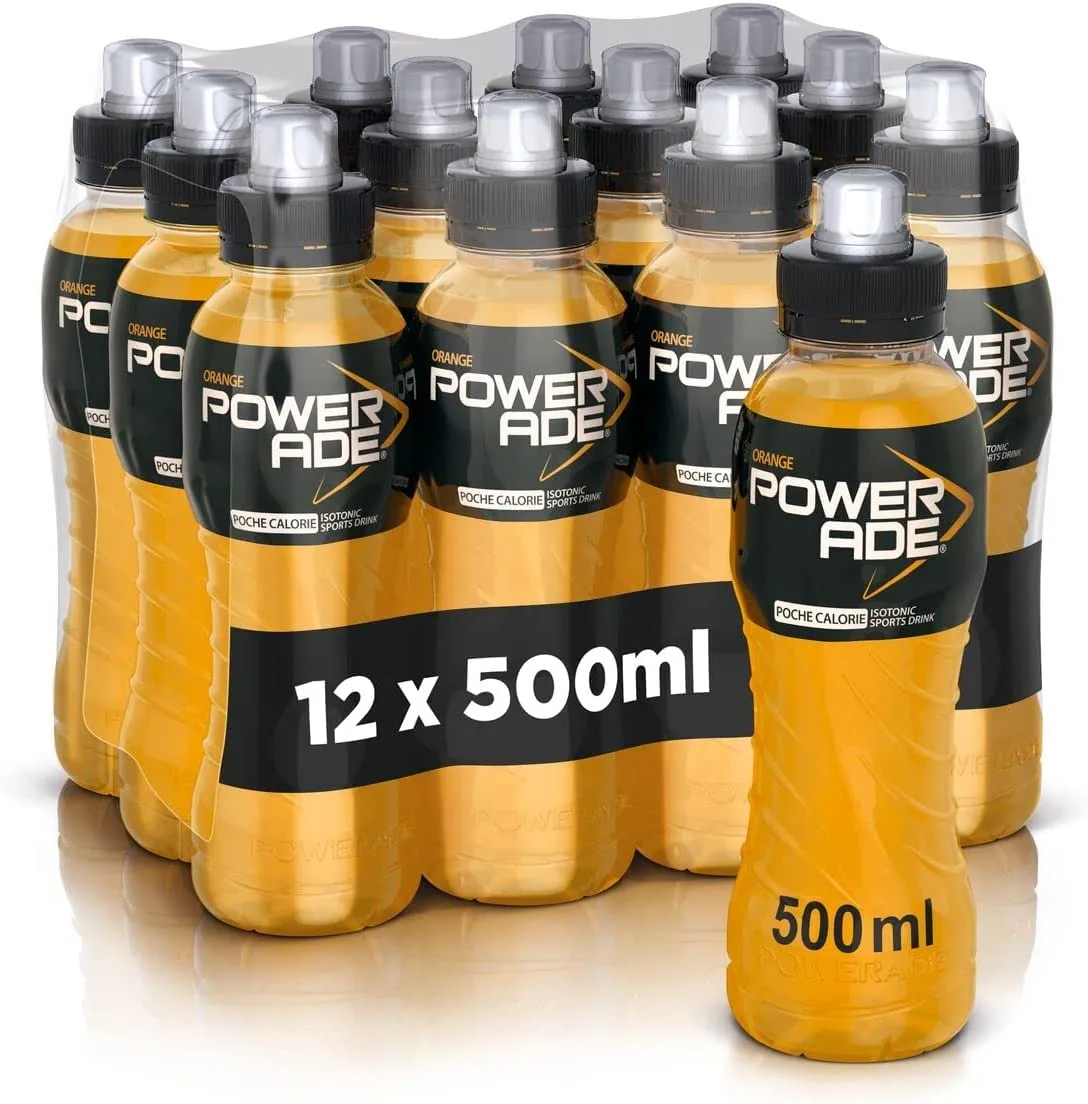 Powerade Arancia Bevanda Energetica Lot De 12 Boissons Énergisantes Orange 50 Cl