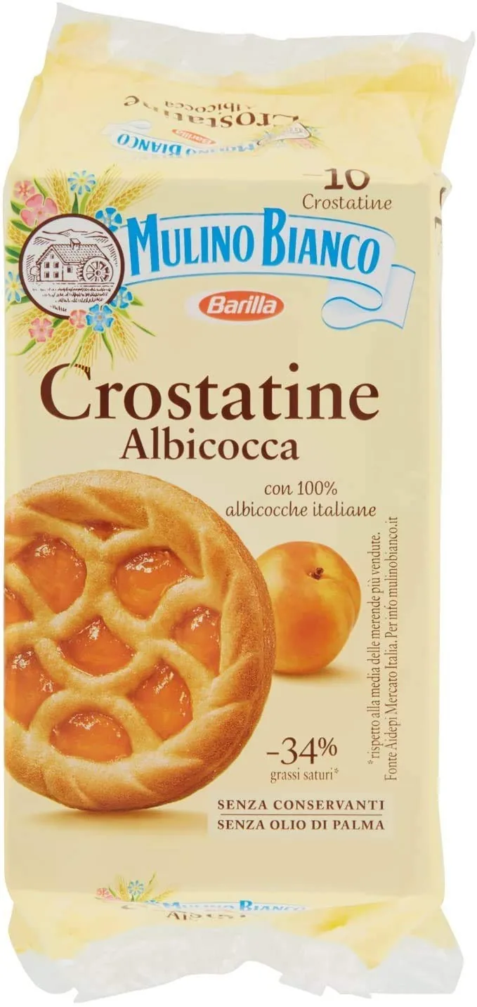 Mulino Bianco Lot De 30 Tartelettes À L'abricot 400 G