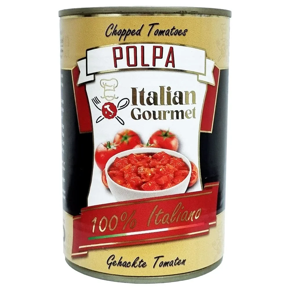 24 X Italian Gourmet Polpa Di Pomodoro Pâte De Tomates Finement Hachée 400 G