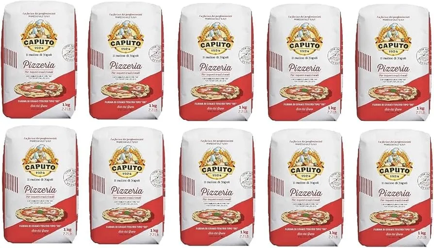 Caputo - Farine De Blé Tendre Tipo 00 Pizzeria 1kg (Lot De 10)