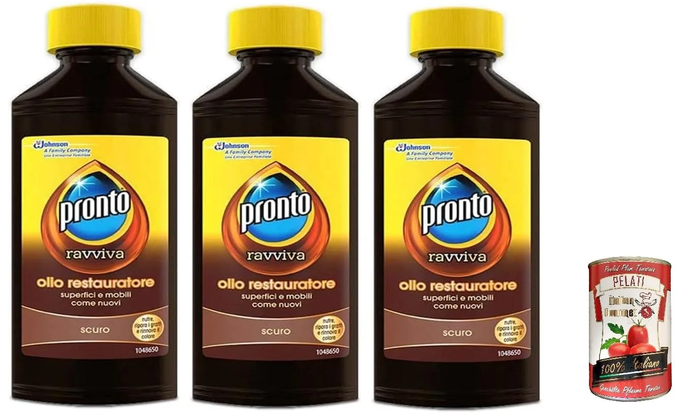 Pronto Extra Care Lot De 3 Huiles De Restauration Du Bois 100 Ml + Italian Gourmet Pelati 400 G + Italian Gourmet Pelati 400 G