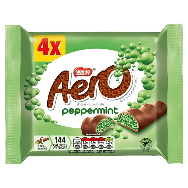 Aero Peppermint Mint Chocolate Multipack 4 per pack