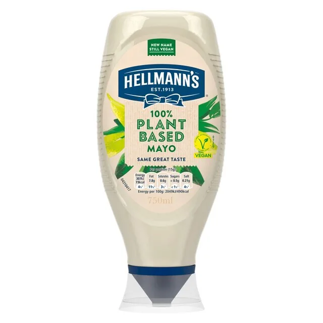 Hellmann's Plant Based Mayonnaise 750ml