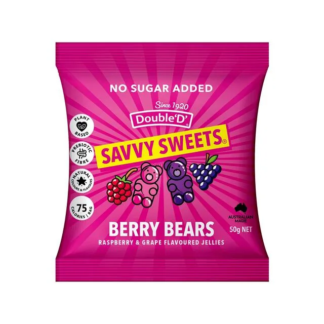 Savvy Sweets Berry Bears 50g