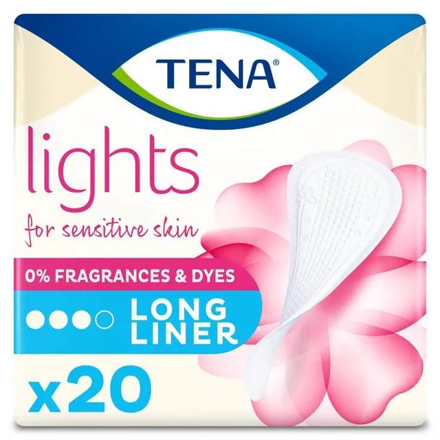 TENA Long Incontinence Liners 20 per pack