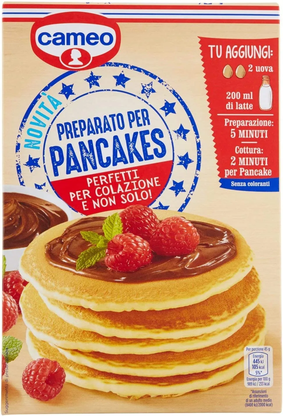 6 X Cameo Preparato Par Pancakes Préparés Pour Crêpes De 250 G