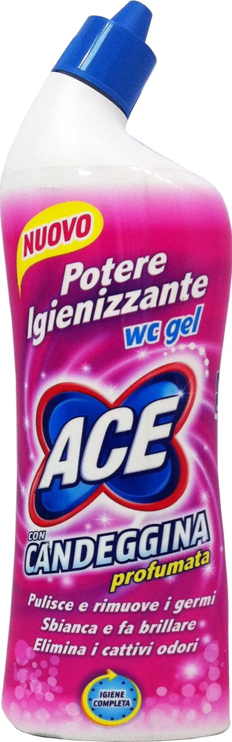 12 X Ace Nettoyant Wc Gel Avec Javel Parfumée 700 Ml