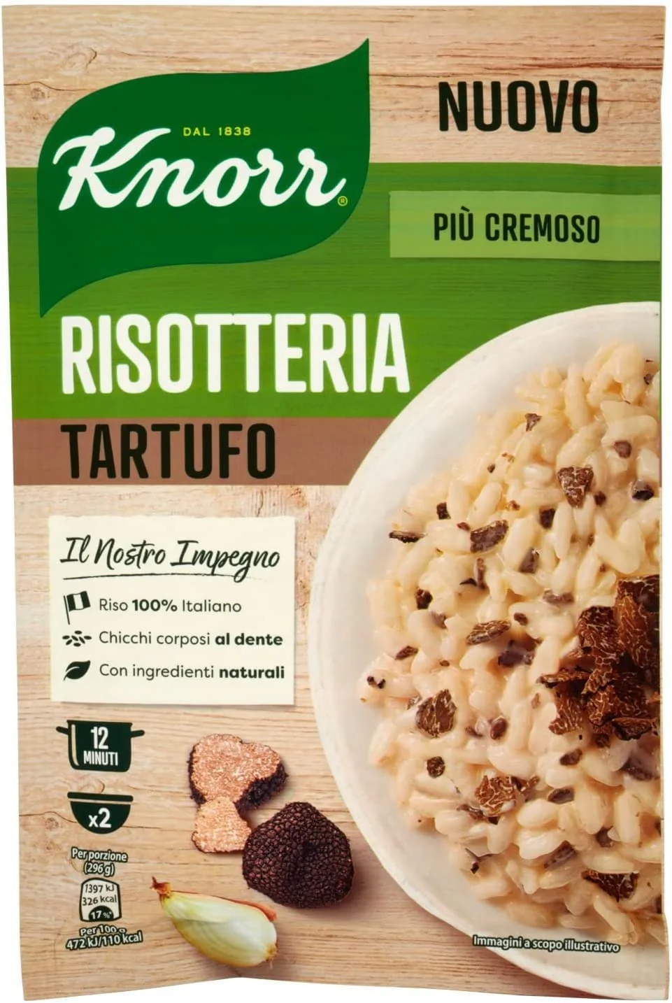 Lot De 6 Truffes De Riz Knorr Risotto Tartufo 175 G 100 % Italiennes Préparées