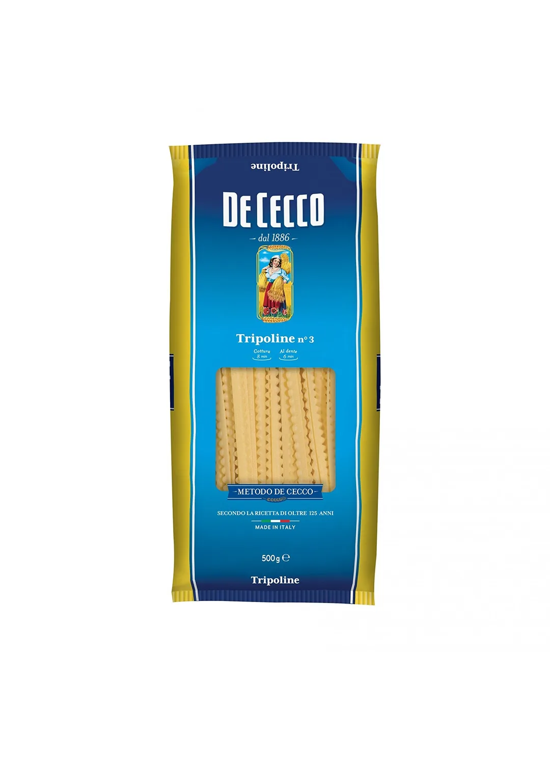 10 X De Cecco Tripoline No. 3 Pâte Italienne 500 G
