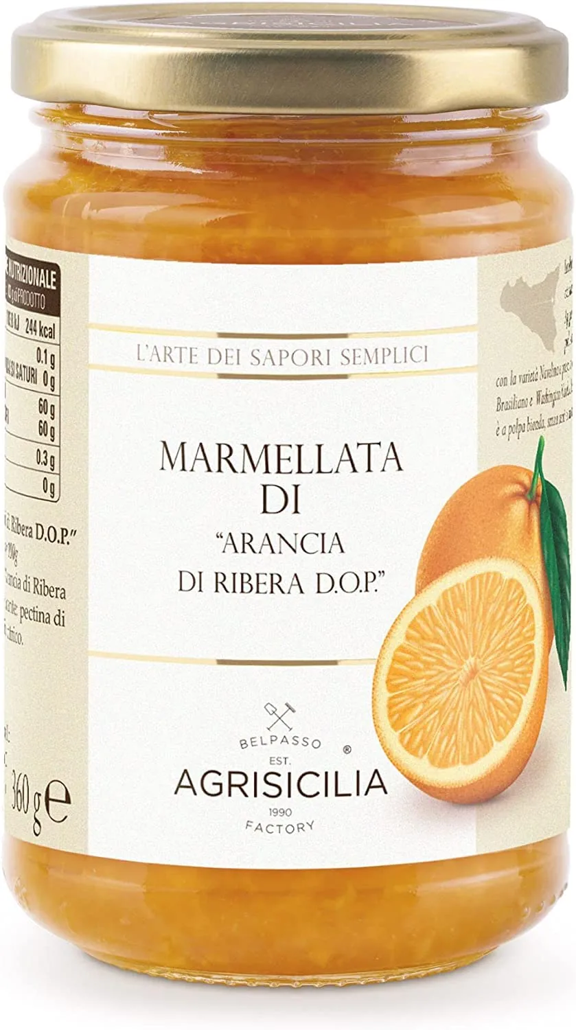 Agrisicilia Marmellata Di Arancia Di Ribera Dop - Ribera Dop - Confiture D'orange 6 X 360 G