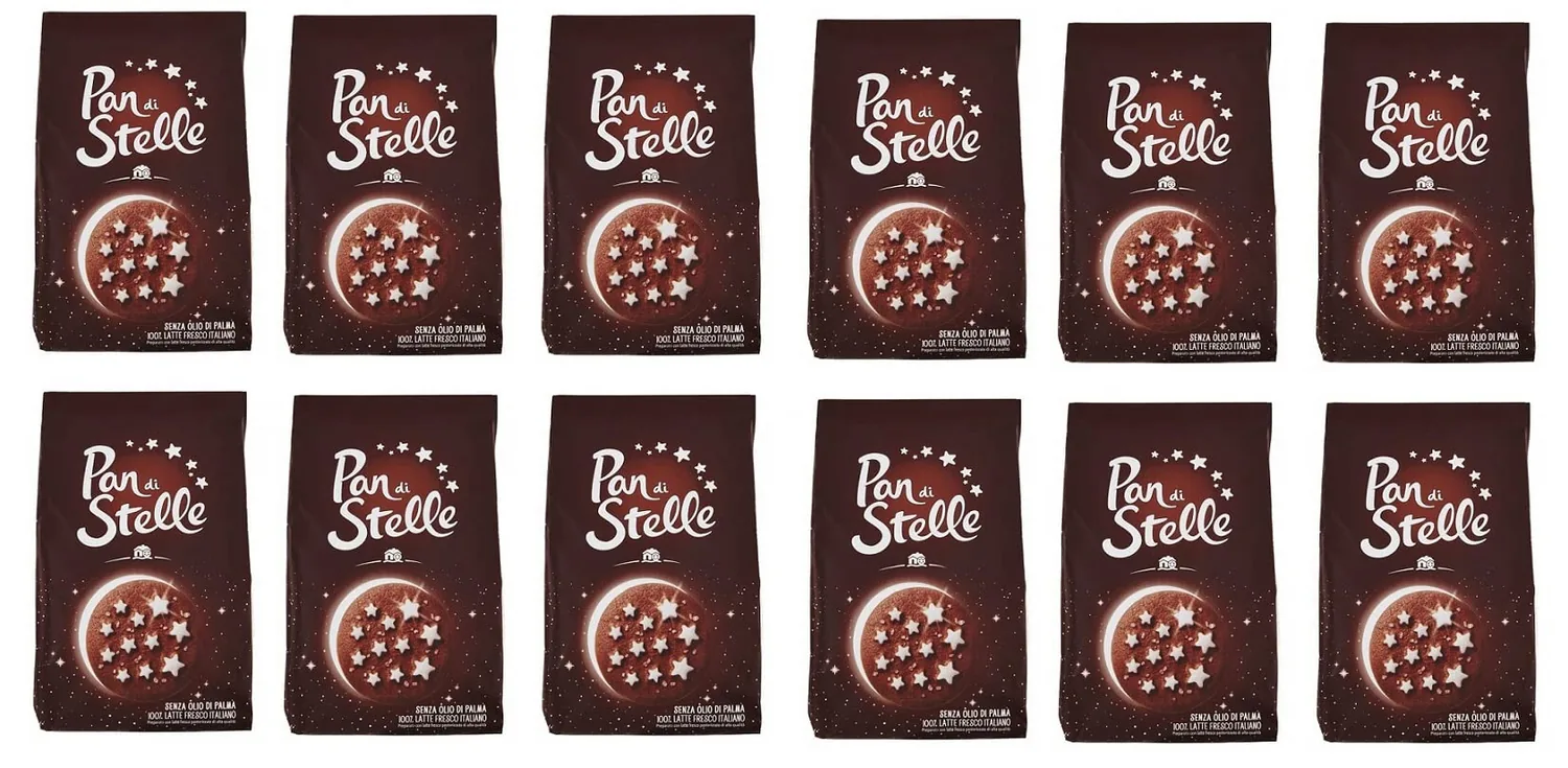 12 X Mulino Bianco Pan Di Stelle (350 G Chacune)