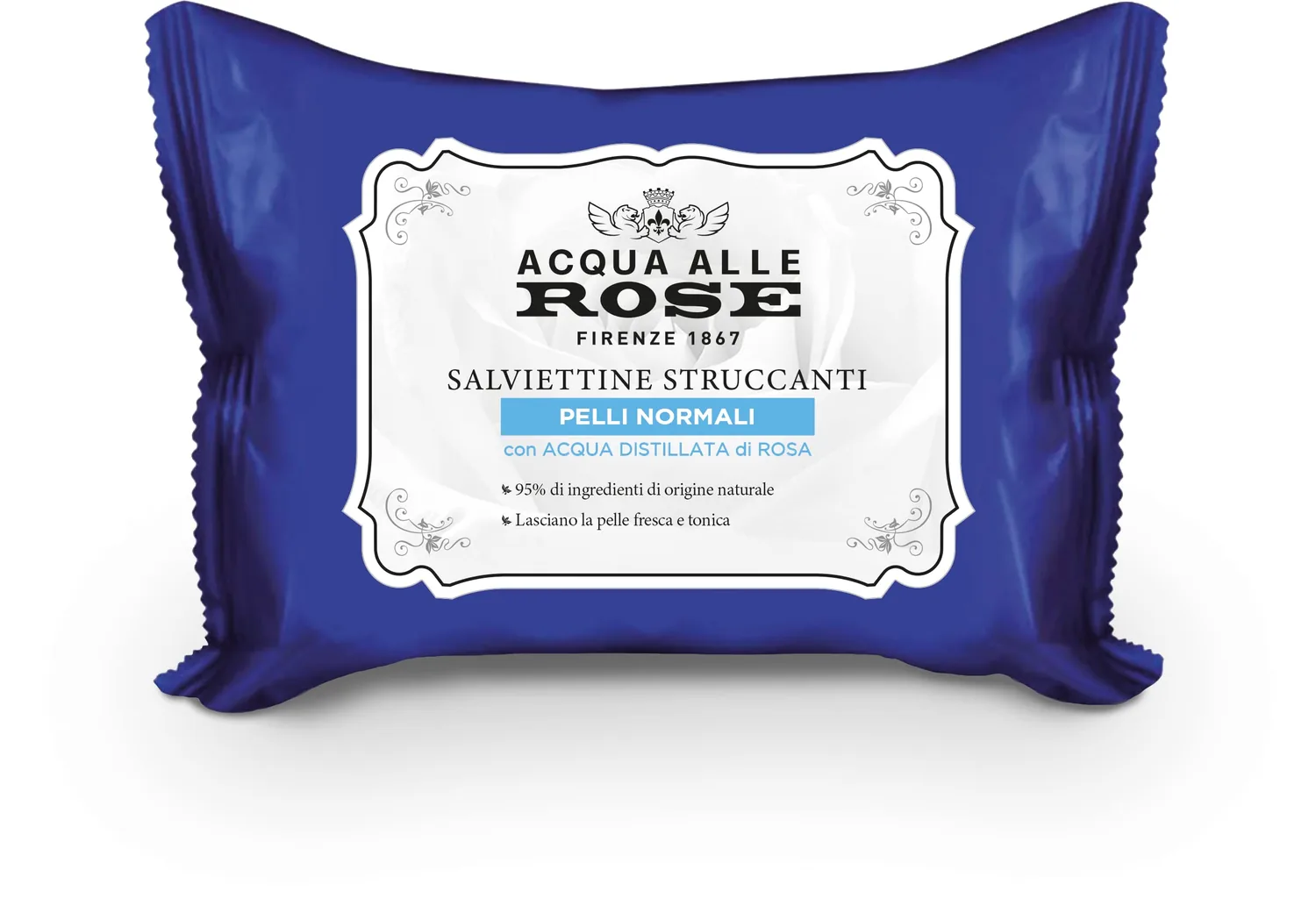 Acqua Alle Rose Lingettes Démaquillantes Viso Occhi Labbra 20 Salviette