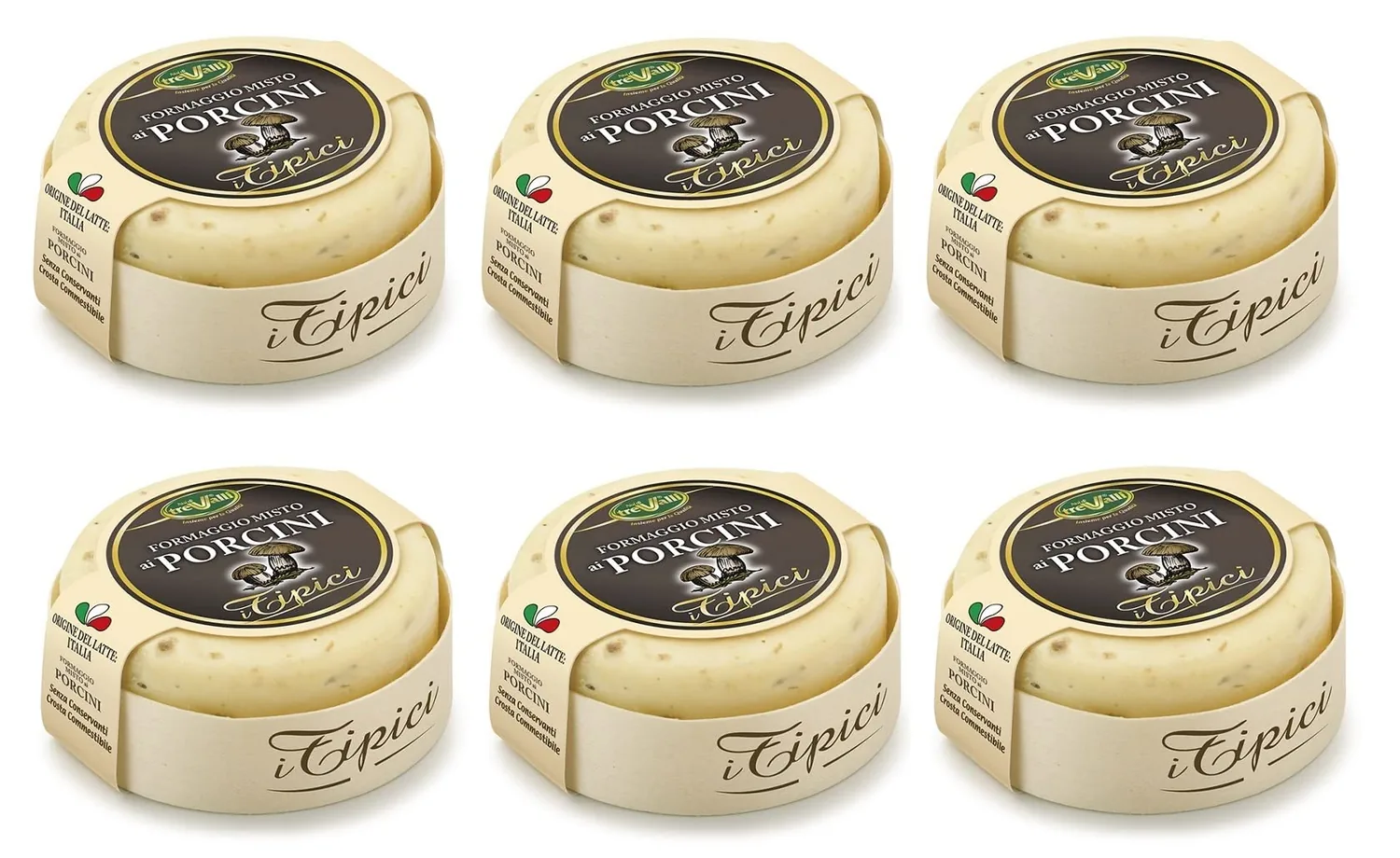 Trevalli I Tipici Formaggio Misto Ai Porcni Fromage Mélangé Aux Cèpes 180 G