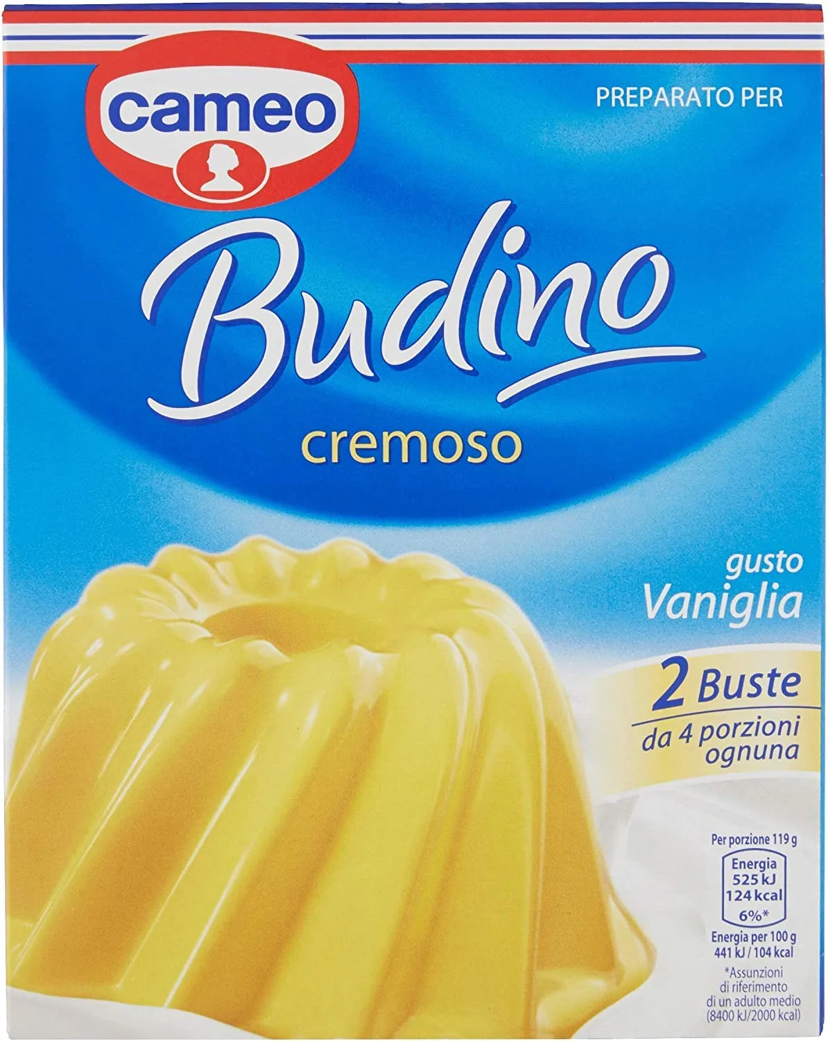 Lot De 6 Sacs Cameo Budino Vaniglia Crémeux Et Pudding Vanille 80 G
