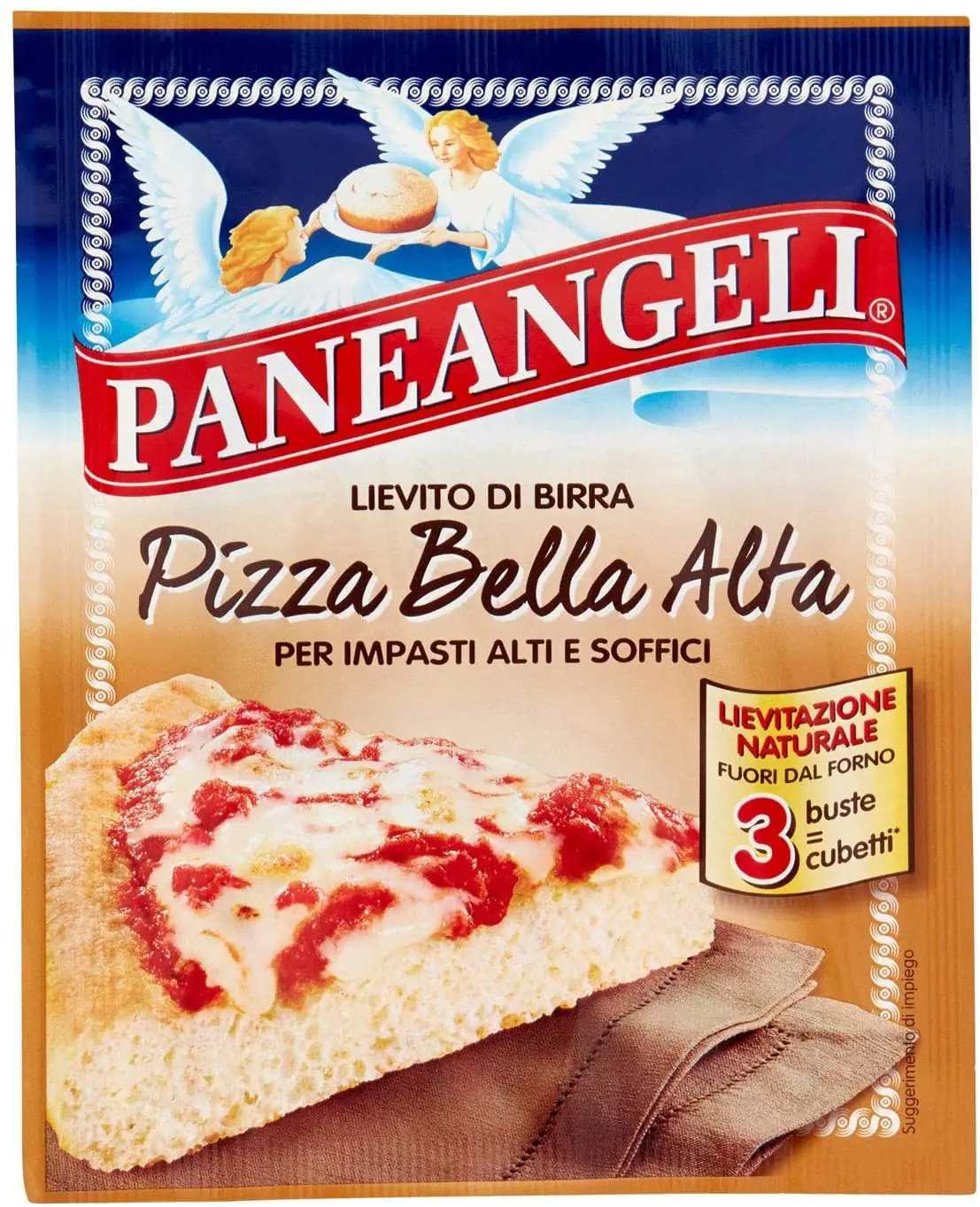 6x Paneangeli Pizza Natural Yeast Thick Pizza Base Mix 27g (3x9g)