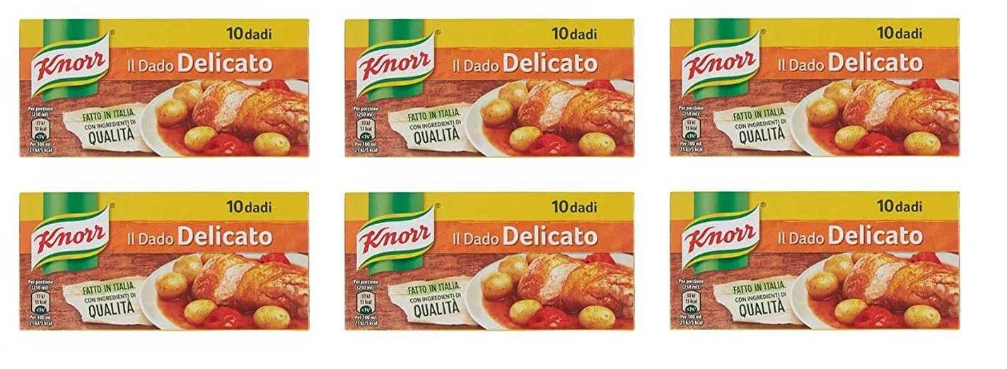 Knorr Delicato Dado Brodo Soup Cubes 100gr, Pack Of 6