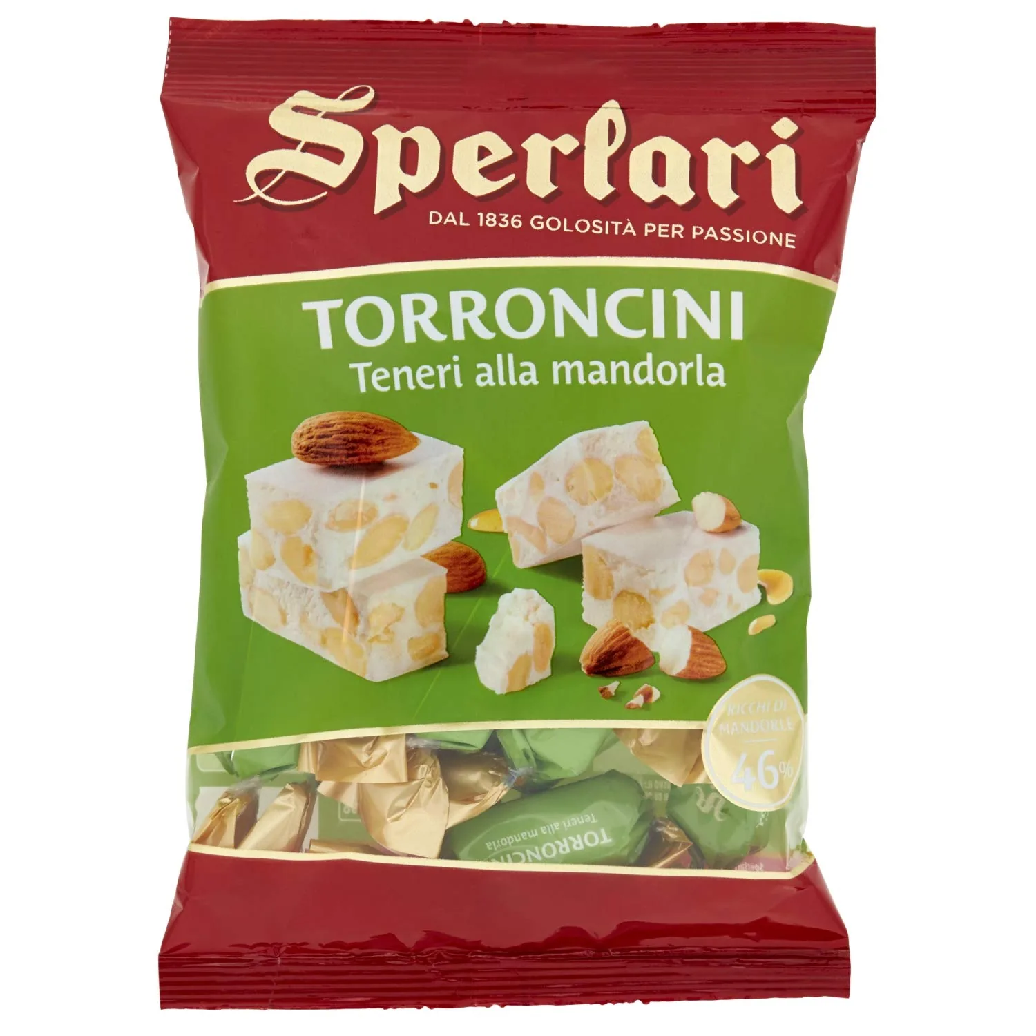 3x Sperlari Torroncini Teneri alla mandorla Doux Miel Et Aux Amandes Nougat Classique, 130gr