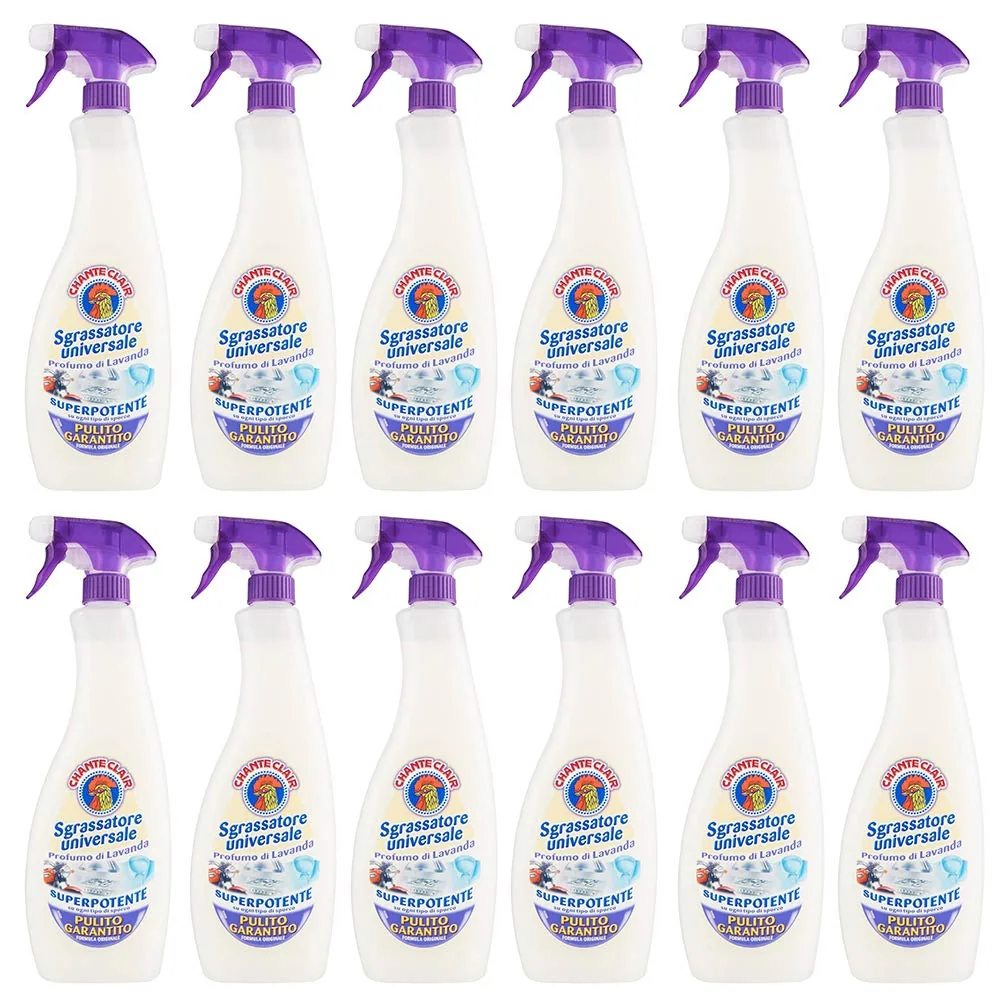 12 X Chante Clair Sgrassatore Lavande 625 Ml Dégraissant Nettoyant Universel