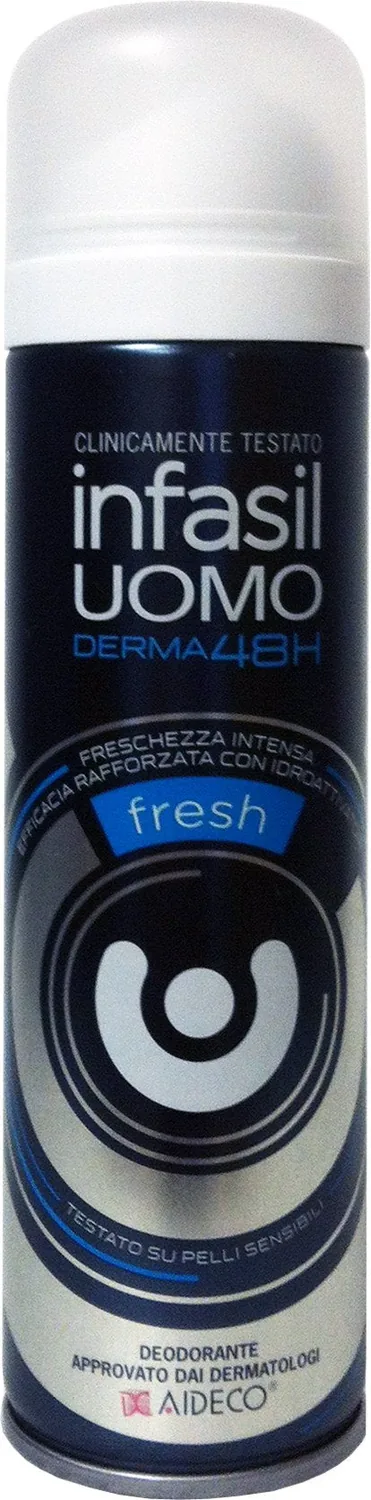 6 X Infasil Deo Fresh Personne Spray Homme 150 Ml