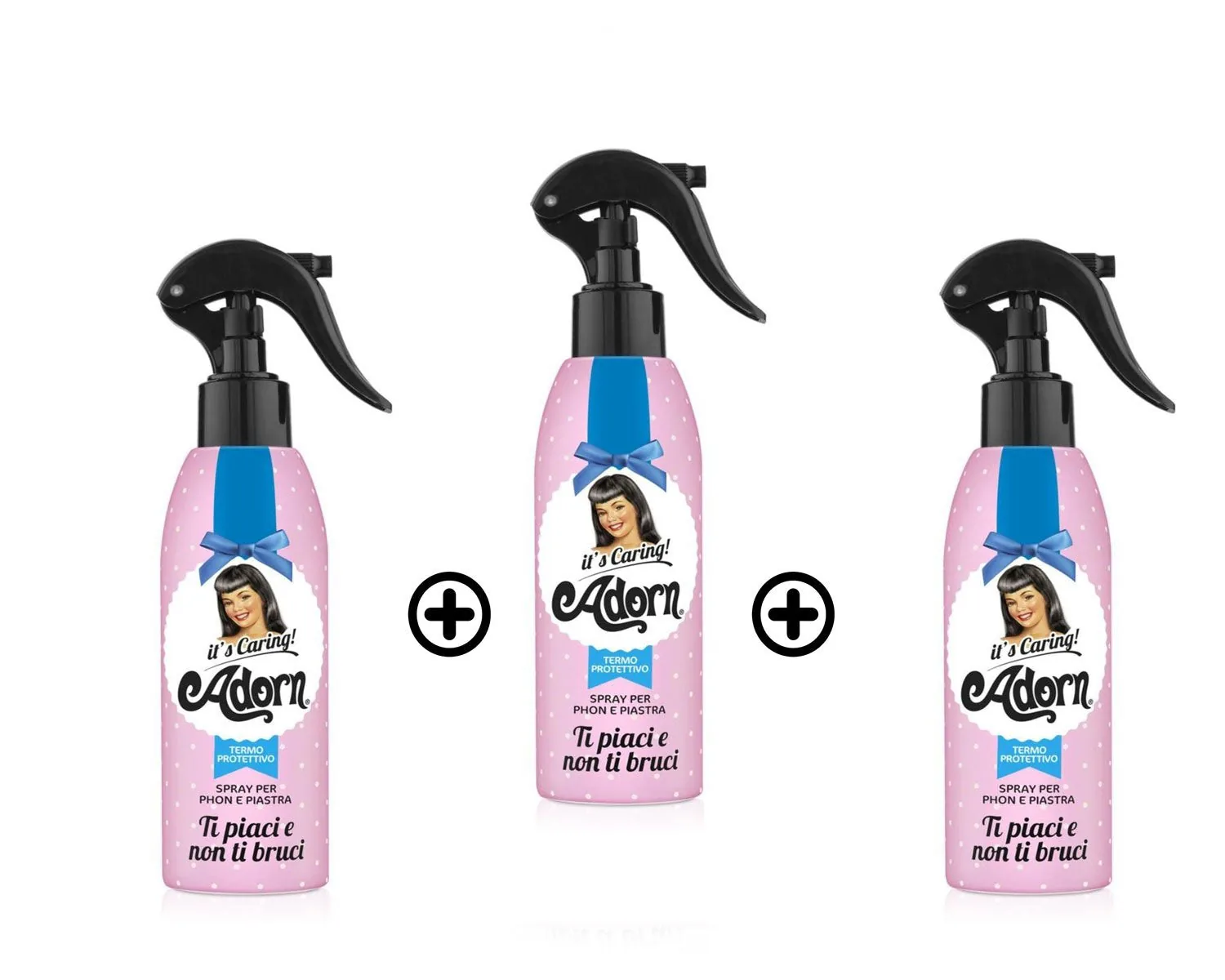 Adorn Termo Protection Spray Pour Sèche-Cheveux Et Lisseur 200 Ml, Lot De 3 Pièces