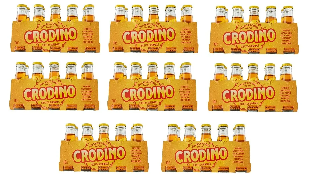 Crodino Lot De 80 Apéritifs Sans Alcool Amer En Provenance D'italie 100 Ml