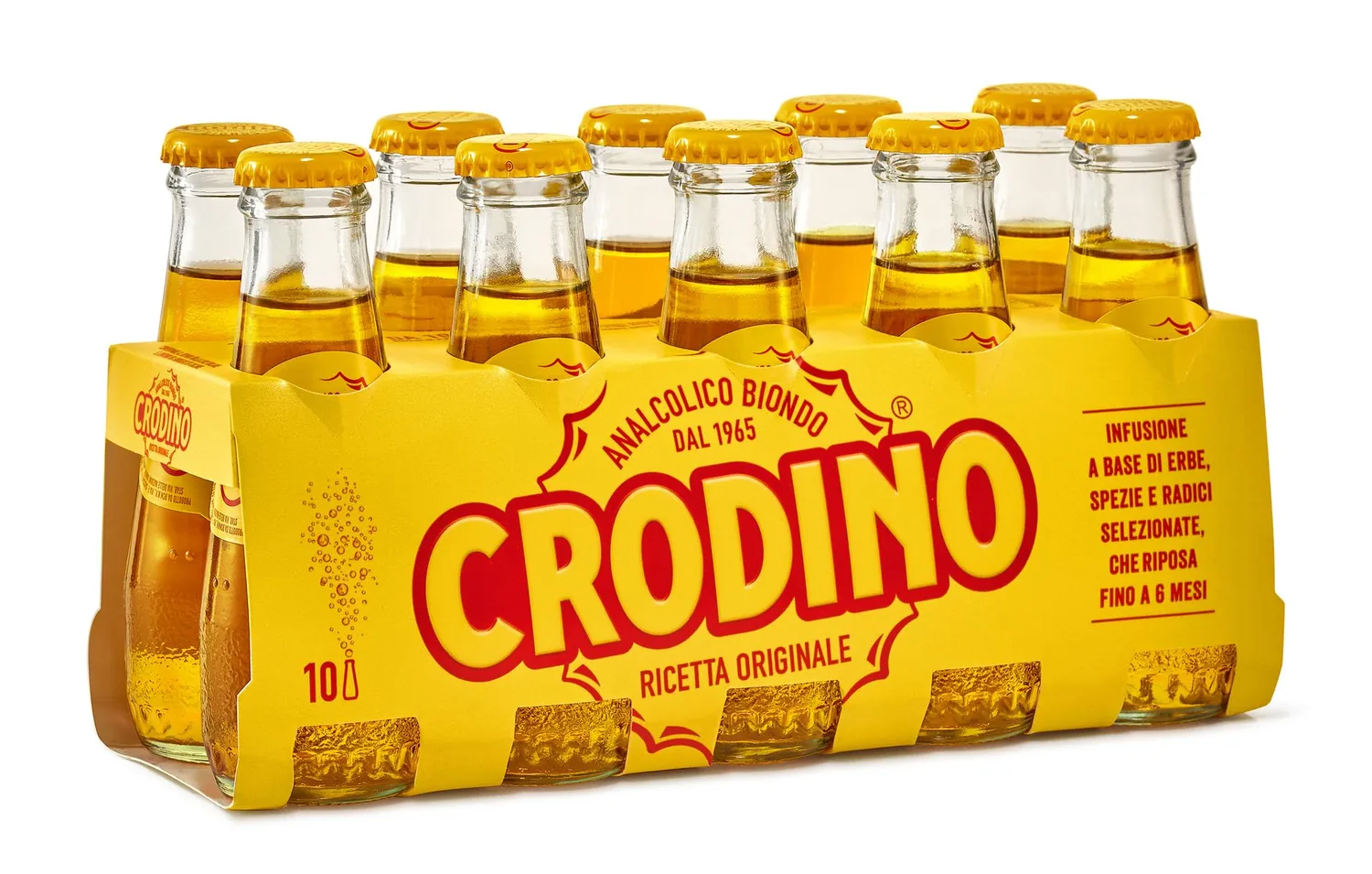 10x Apéritif Sans Alcool Crodino 10cl