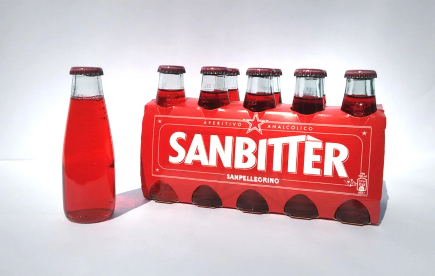 Paquet 10 Sanbittèr Rouge Apéritif Sans Alcool 100ml